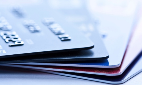 Image of a stack of credit cards