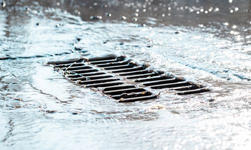 Photo of a storm drain 