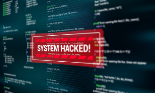 Illustration saying System Hacked