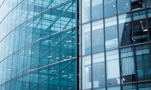 Glass office building 