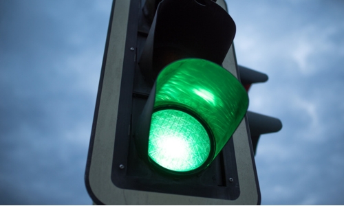 Green light to illustrate the start of The Corporate Transparency Act on January 1, 2024